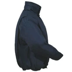 Bulwark Jackets: Men's JLR8 NV Flame-Resistant Insulated Navy Cotton Work Jacket