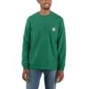 Carhartt Shirts: Men's K126 G55 North Woods Heather Long Sleeve Pocket Work Shirt -Work Clothes Store k126 g55