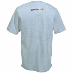 Carhartt Shirts: Men's Grey K195 HGY Cotton Jersey Logo Tee Shirt 7 Carhartt Shirts: Men's Grey K195 HGY Cotton Jersey Logo Tee Shirt -Work Clothes Store k195hgy carharttb 01 1