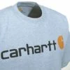 Carhartt Shirts: Men's Grey K195 HGY Cotton Jersey Logo Tee Shirt -Work Clothes Store k195hgy carharttcd 01 1