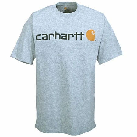 Carhartt Shirts: Men's Grey K195 HGY Cotton Jersey Logo Tee Shirt 4 Carhartt Shirts: Men's Grey K195 HGY Cotton Jersey Logo Tee Shirt - Image 2