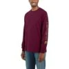 Carhartt Shirts: Men's K231 PRT Port Cotton Long Sleeve Logo Shirt -Work Clothes Store k231 prt