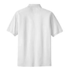 Port Authority Shirts: Men's White K420 WHT Cotton Knit Polo Shirt 14 Port Authority Shirts: Men's White K420 WHT Cotton Knit Polo Shirt -Work Clothes Store k420 white back fs06