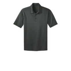 Port Authority Shirt: Men's K540 SG Steel Grey Silk Touch Performance Polo -Work Clothes Store k540 steelgrey flat front