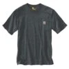 Carhartt Shirts: Men's K87 CRH Carbon Heather Heavy Weight Short Sleeve Loose Fit Pocket T-Shirt 2 Carhartt Shirts: Men's K87 CRH Carbon Heather Heavy Weight Short Sleeve Loose Fit Pocket T-Shirt -Work Clothes Store k87 crh s19 edited