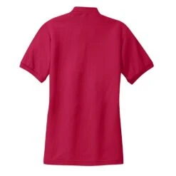 Port Authority Shirts: Women's Red Polo Shirt L500 RED -Work Clothes Store l500 red flat back 1