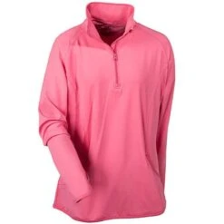 Sport-Tek Pullover: Ladies LST850 DRS Dusty Rose 1/2 Zip Pullover -Work Clothes Store lst850drose portauthorityf 01