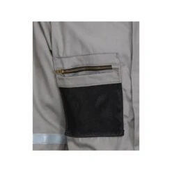 MCR Safety Coveralls: Men's SBC2011 Gray Summit Breeze FR Long Sleeve Coveralls -Work Clothes Store mcr sbc2011 detail4 xhiresedit