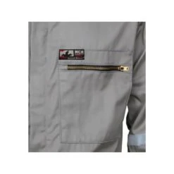 MCR Safety Coveralls: Men's SBC2011 Gray Summit Breeze FR Long Sleeve Coveralls -Work Clothes Store mcr sbc2011 detail5 xhiresedit