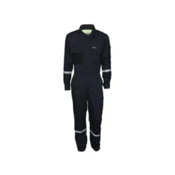 MCR Safety Coveralls: Men's SBC2012 Navy Summit Breeze FR Long Sleeve 7-ounce Cotton Material Coveralls
