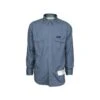 MCR Safety Shirts: Men's SBS1006 Blue FR Summit Breeze Vented Underarms Long Sleeve Button Down Shirt