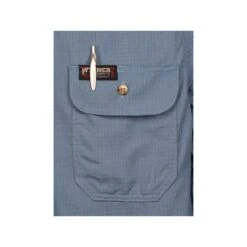 MCR Safety Shirts: Men's SBS1006 Blue FR Summit Breeze Vented Underarms Long Sleeve Button Down Shirt -Work Clothes Store mcr sbs1006 detail3 xhiresedit