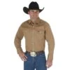 Wrangler Shirts: Men's MS71519 Rawhide Authentic Cowboy Cut Work Shirt -Work Clothes Store ms71519 bf01 swff prd