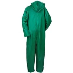 Tingley Coveralls: Men's FR PVC V41108 Waterproof Green Safety Coveralls -Work Clothes Store o41008grn tingleyb 01
