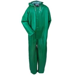 Tingley Coveralls: Men's FR PVC V41108 Waterproof Green Safety Coveralls -Work Clothes Store o41008grn tingleyf 01