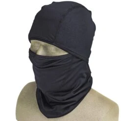 Occunomix Hats: SS260 Black Moisture-Wicking Hinged Balaclava -Work Clothes Store occunomix 55260 p 01