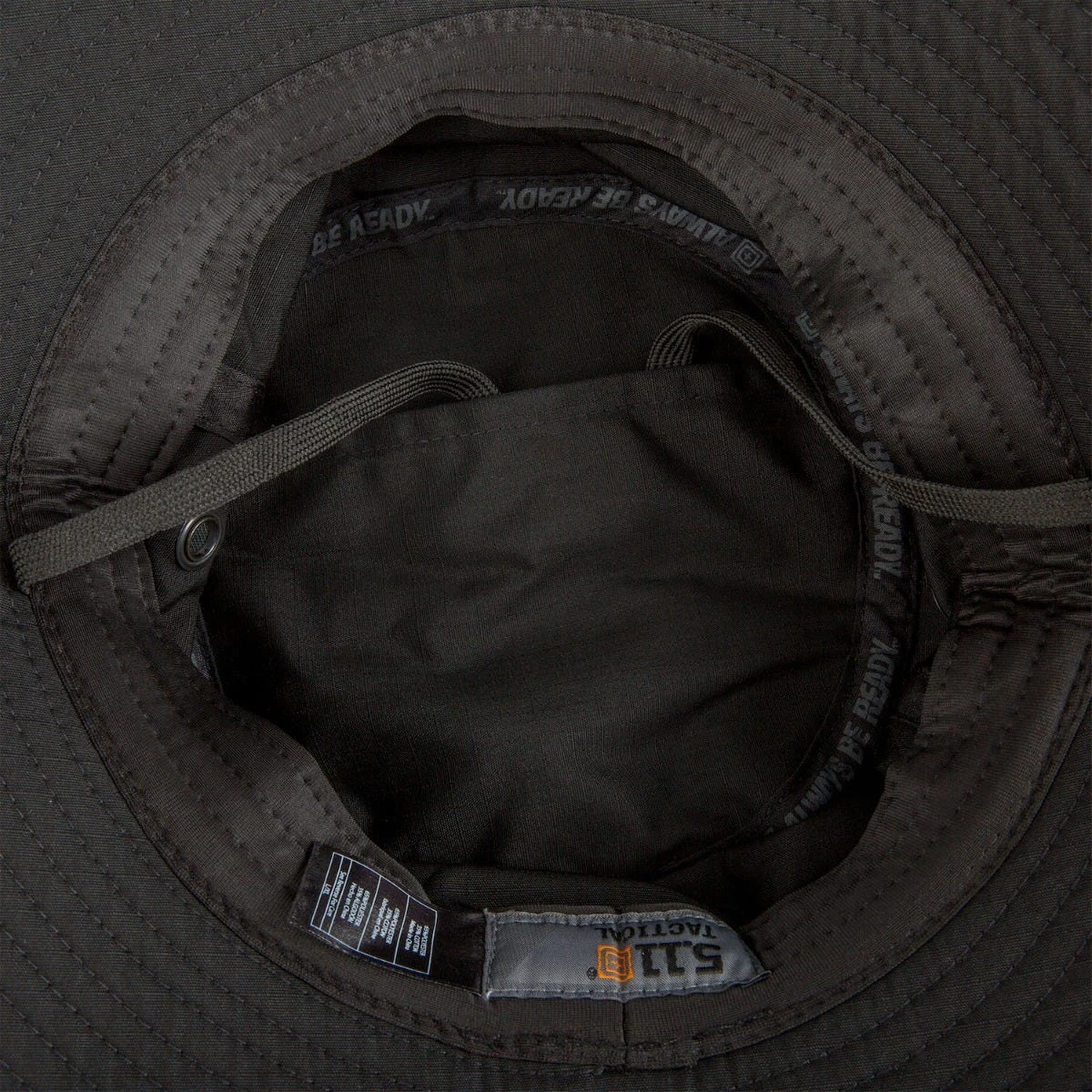 5.11 Tactical Hats: Boonie Ripstop 89422 019 Black Hat 5 5.11 Tactical Hats: Boonie Ripstop 89422 019 Black Hat - Image 3