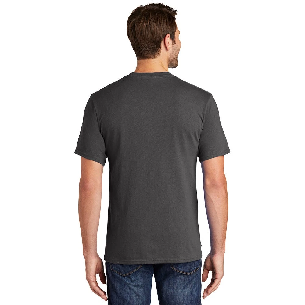 Port & Company Shirt: Men's PC54P CHR Charcoal Core Cotton Pocket Tee 4 Port & Company Shirt: Men's PC54P CHR Charcoal Core Cotton Pocket Tee - Image 2