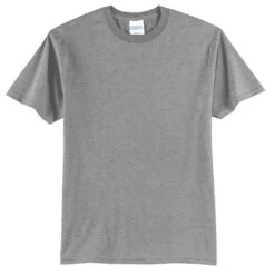 Port & Company Shirts: Men's PC55 AH Athletic Heather Core Blend Tee -Work Clothes Store pc55 athleticheather flat front 2009