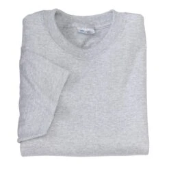 Port & Company Shirts: Men's PC55 AH Athletic Heather Core Blend Tee -Work Clothes Store pc55 athleticheather folded