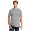 Port & Company Shirts: Men's PC55 AH Athletic Heather Core Blend Tee -Work Clothes Store pc55 athleticheather model front