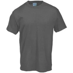 Port & Company Shirts: Men's Charcoal PC61 CHR Essential T-Shirt -Work Clothes Store pc61chr portcof 01