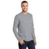 Port & Company Shirt: Men's PC61LST-AH Athletic Heather Tall Long Sleeve Essential Tee