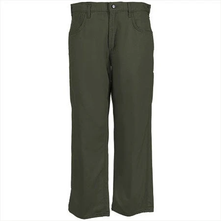 Carhartt Jeans: Men's Moss Flame Resistant Loose Fit Canvas Jeans FRB159 MOS 4 Carhartt Jeans: Men's Moss Flame Resistant Loose Fit Canvas Jeans FRB159 MOS - Image 2
