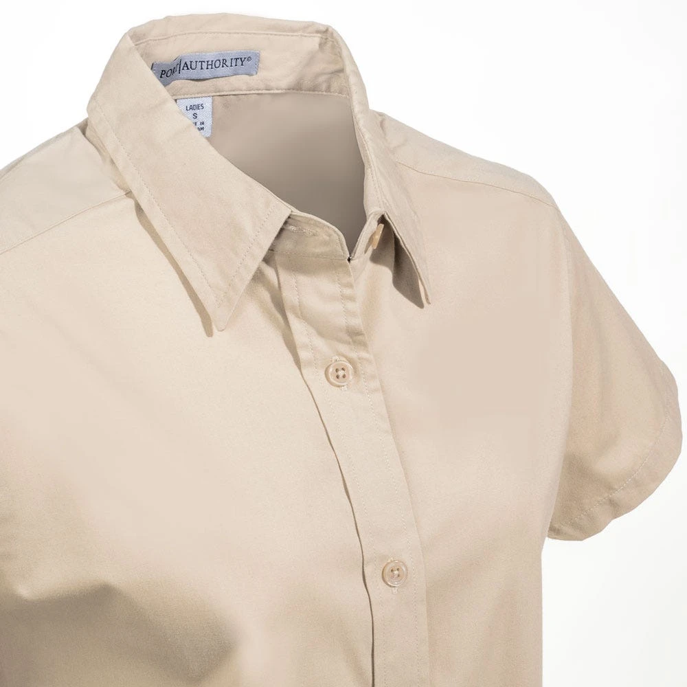 Port Authority Shirts: Women's Stone Short Sleeve Shirt L508 STN 4 Port Authority Shirts: Women's Stone Short Sleeve Shirt L508 STN - Image 2