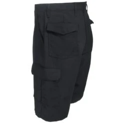 Red Kap Shorts: Men's PT66 BK Black Twill Cargo Shorts -Work Clothes Store red kap pt66bk0 l 01