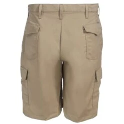 Red Kap Shorts: Men's PT66 KH Khaki Twill Cargo Shorts -Work Clothes Store red kap pt66kho b 01