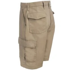 Red Kap Shorts: Men's PT66 KH Khaki Twill Cargo Shorts -Work Clothes Store red kap pt66kho l 01