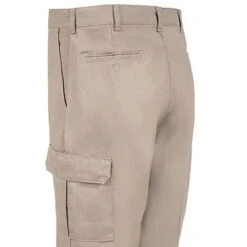 Red Kap Pants: Men's Khaki PT88 KH Khaki Industrial Cargo Work Pants -Work Clothes Store red kap pt88 kh l 01