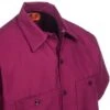 Red Kap Shirts: Men's SP24 BY Short-Sleeve Industrial Burgundy Work Shirt -Work Clothes Store red kap sp24by cd 01
