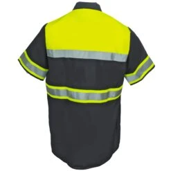 Red Kap Shirts: High Visibility Colorblock Men's SY80 YC Charcoal Button Down Shirt 7 Red Kap Shirts: High Visibility Colorblock Men's SY80 YC Charcoal Button Down Shirt -Work Clothes Store red kap sy80yc2 b 01