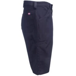 Red Kap Shorts: Men's PT4L BK Lightweight Ripstop Black Crew Shorts -Work Clothes Store red kap pt4lbk 3