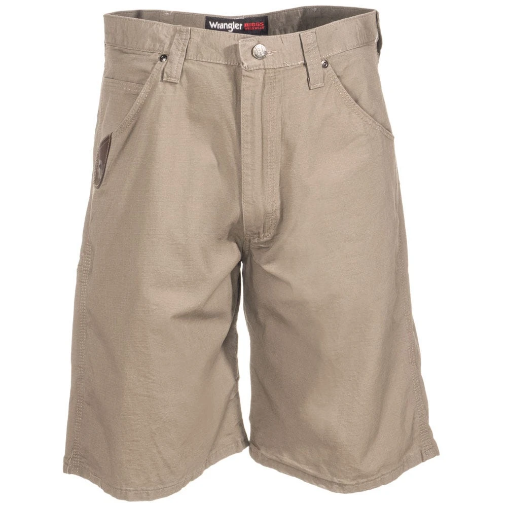 Wrangler Riggs Shorts: Men's Dark Khaki 3W345 DK Ripstop Technician Shorts 4 Wrangler Riggs Shorts: Men's Dark Khaki 3W345 DK Ripstop Technician Shorts - Image 2