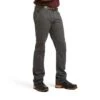Ariat Rebar Pants: Men's 10030250 Rebar Grey Rebar M4 Low Rise DuraStretch Stackable Straight Leg Pant -Work Clothes Store s20 mns work 10030250 front 1