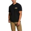 Ariat Rebar Shirt: Men's 10030299 Black Rebar Cotton Strong Roughneck Graphic T-Shirt -Work Clothes Store s20 mns work gaglione 10030299 front