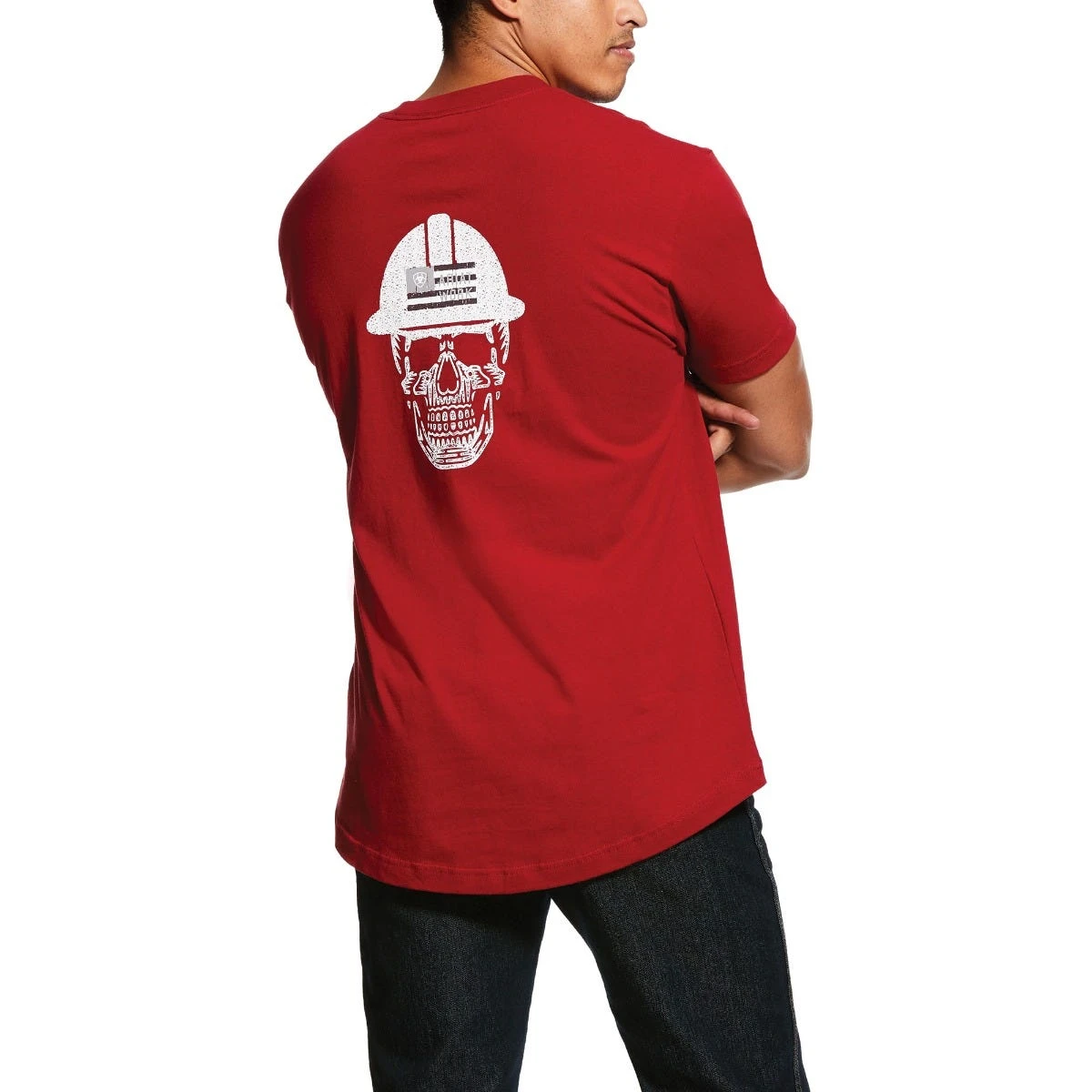 Ariat Rebar Shirt: Men's 10030302 Rio Red Rebar Cotton Strong Roughneck Graphic T-Shirt 4 Ariat Rebar Shirt: Men's 10030302 Rio Red Rebar Cotton Strong Roughneck Graphic T-Shirt - Image 2