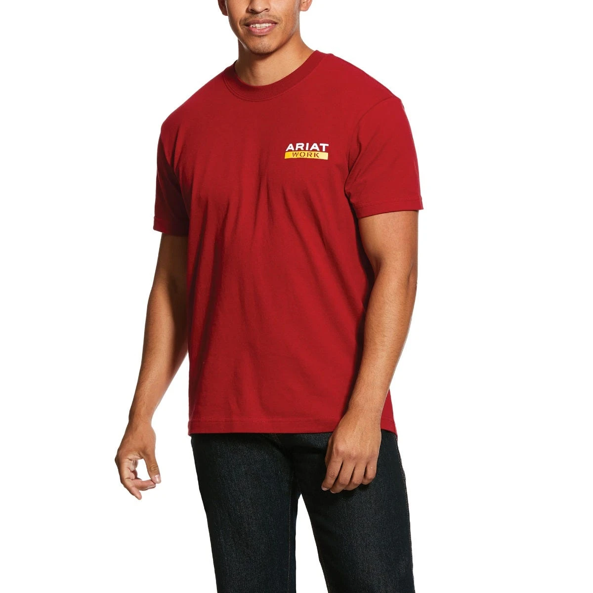 Ariat Rebar Shirt: Men's 10030302 Rio Red Rebar Cotton Strong Roughneck Graphic T-Shirt 6 Ariat Rebar Shirt: Men's 10030302 Rio Red Rebar Cotton Strong Roughneck Graphic T-Shirt - Image 4