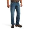 Ariat Rebar Jeans: Men's 10039288 Edgewood Rebar M5 Basic Stackable Straight Leg Jeans -Work Clothes Store s22 mns work 10039288 front