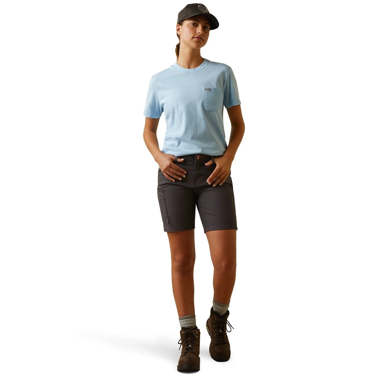 Ariat Rebar Shirts: Women's 10043848 Clearsky CottonStrong Roughneck Graphic T-Shirt 5 Ariat Rebar Shirts: Women's 10043848 Clearsky CottonStrong Roughneck Graphic T-Shirt - Image 3