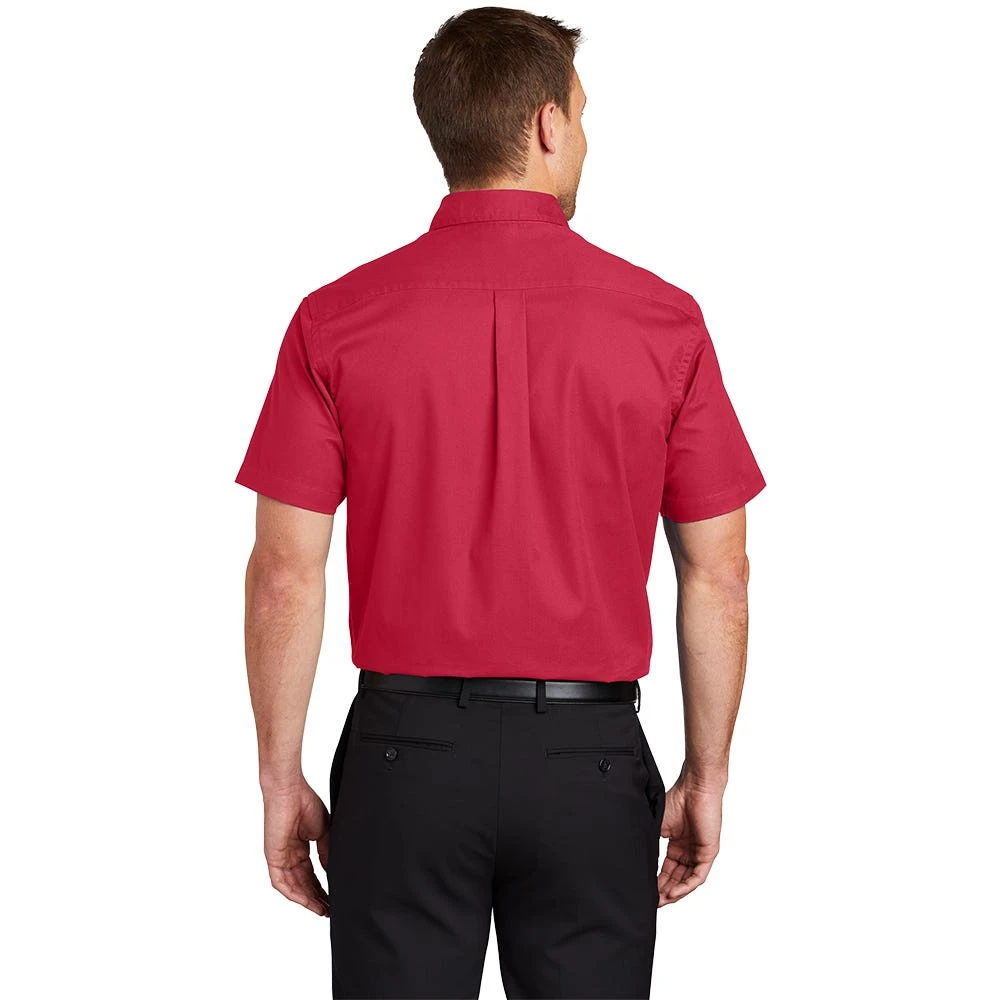 Port Authority Shirts: S508 RED Men's Red Short Sleeve Shirt 4 Port Authority Shirts: S508 RED Men's Red Short Sleeve Shirt - Image 2