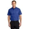 Port Authority Shirts: Men's Royal Blue Short Sleeve Shirt S508 RYL -Work Clothes Store s508 royalclassicnavy model front
