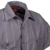 Red Kap Shirts: Men's SP24 CR Grey Stripe Uniform Work Shirt -Work Clothes Store sp24ch2 redkapcd 01