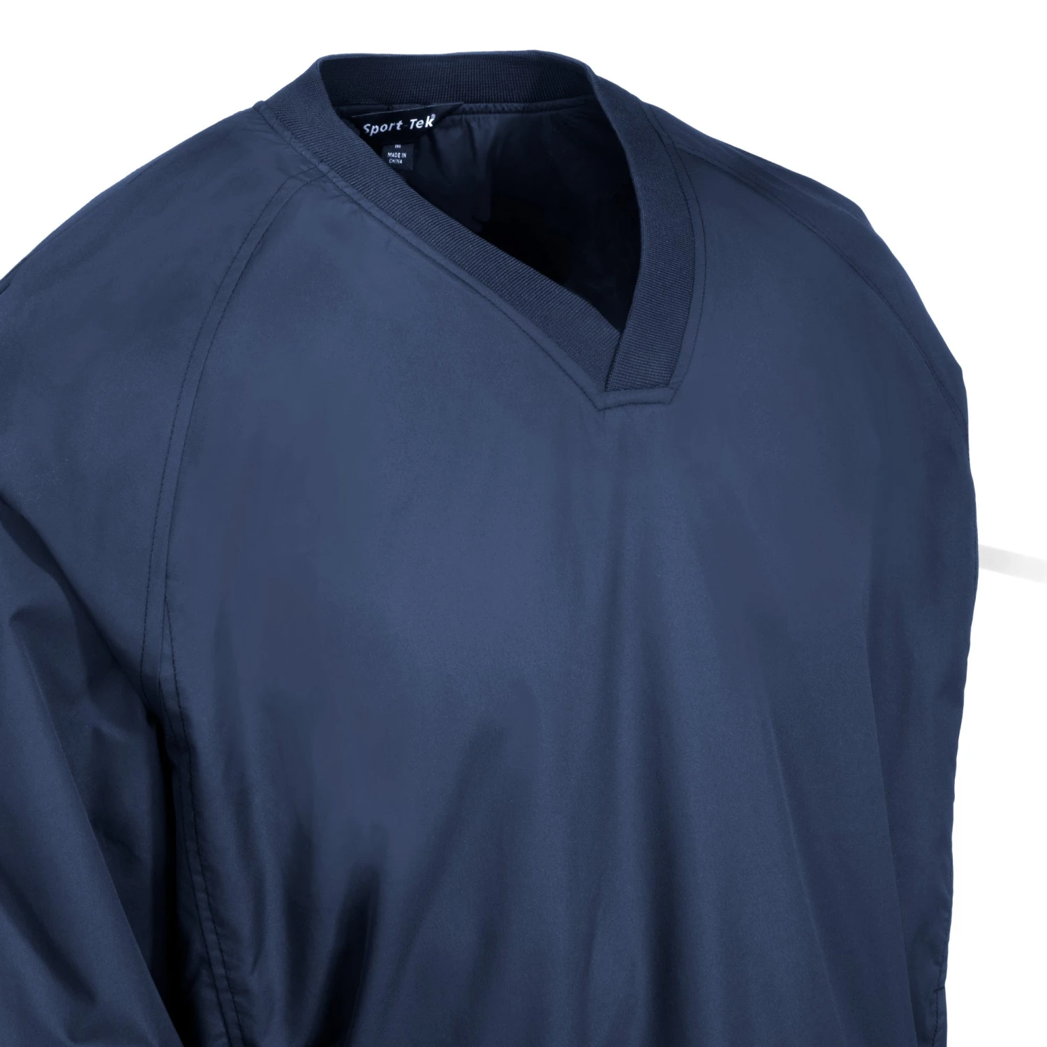 Sport-Tek Shirts: Men's JST72 TNV True Navy Blue V Neck Raglan Wind Shirt 4 Sport-Tek Shirts: Men's JST72 TNV True Navy Blue V Neck Raglan Wind Shirt - Image 2