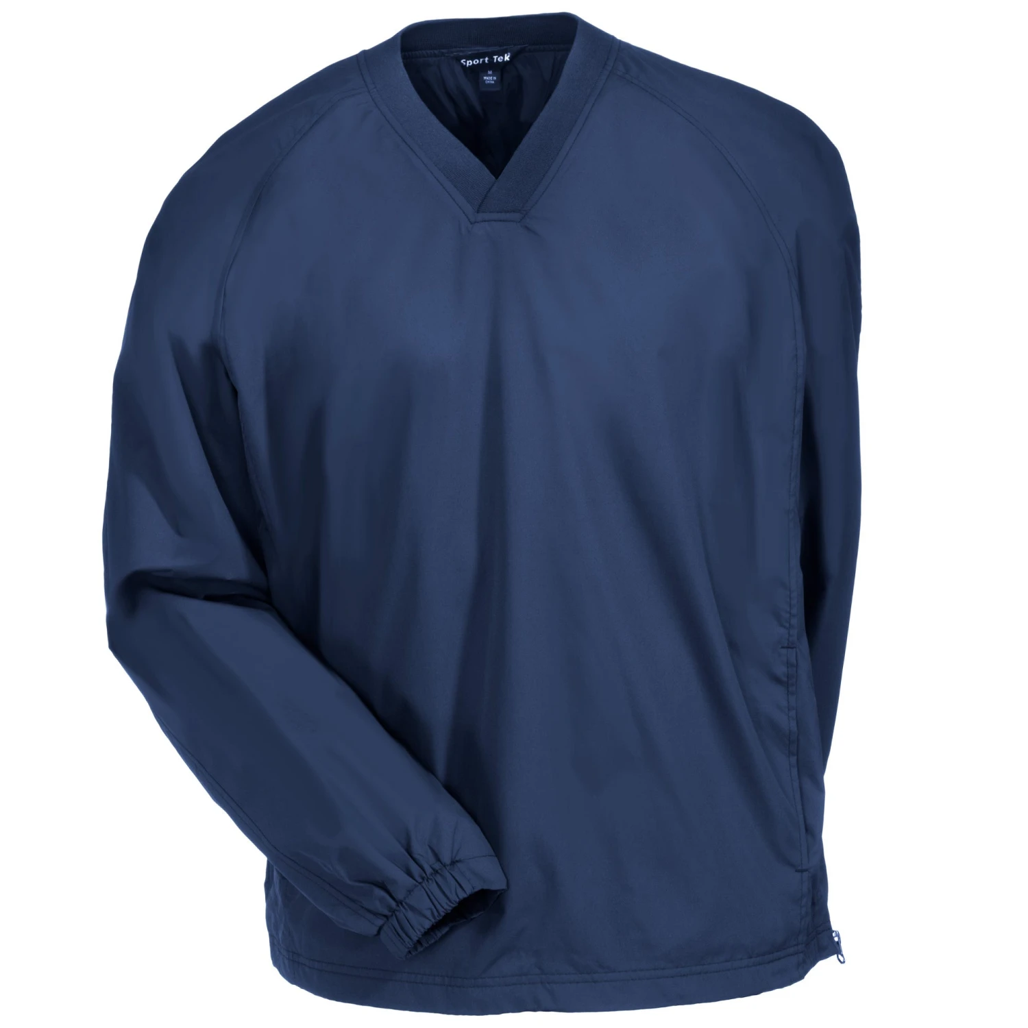 Sport-Tek Shirts: Men's JST72 TNV True Navy Blue V Neck Raglan Wind Shirt 5 Sport-Tek Shirts: Men's JST72 TNV True Navy Blue V Neck Raglan Wind Shirt - Image 3