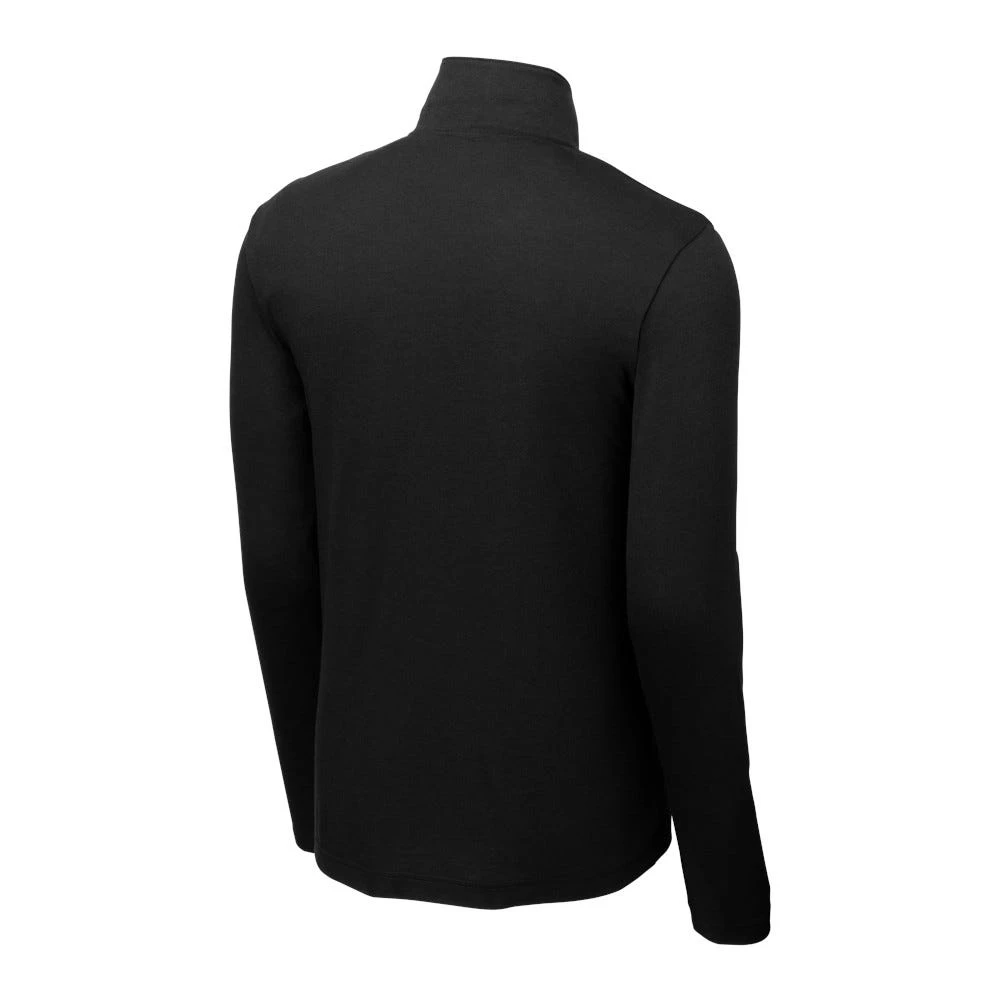 Sport-Tek Pullover: Men's ST407BLK Black Triad Solid PosiCharge Tri-Blend Wicking 1/4-Zip Pullover 8 Sport-Tek Pullover: Men's ST407BLK Black Triad Solid PosiCharge Tri-Blend Wicking 1/4-Zip Pullover - Image 6