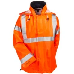 Tingley Jackets: Men's J44129 Orange High Vis FR Waterproof Eclipse Work Jacket -Work Clothes Store tingley c44129 short f 01